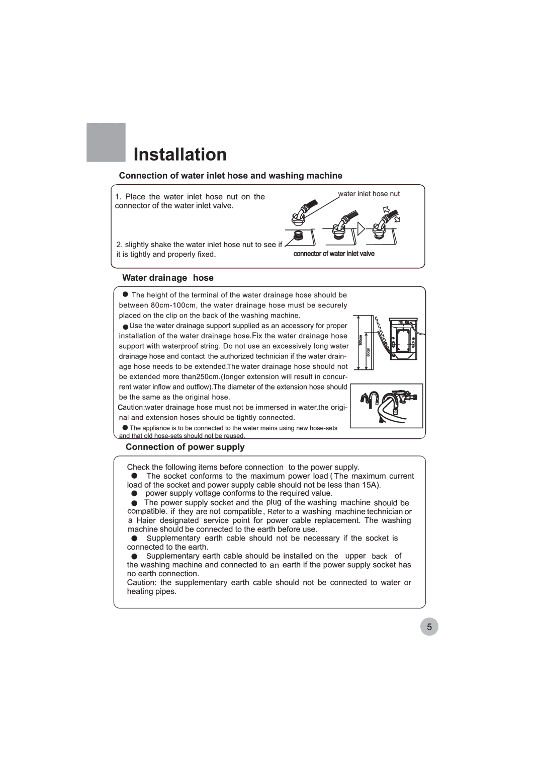 Haier HK1207TVE/ME, HK807TVE/ME, HK1007TVE/ME, HK1407TVE/ME manual Refer to 