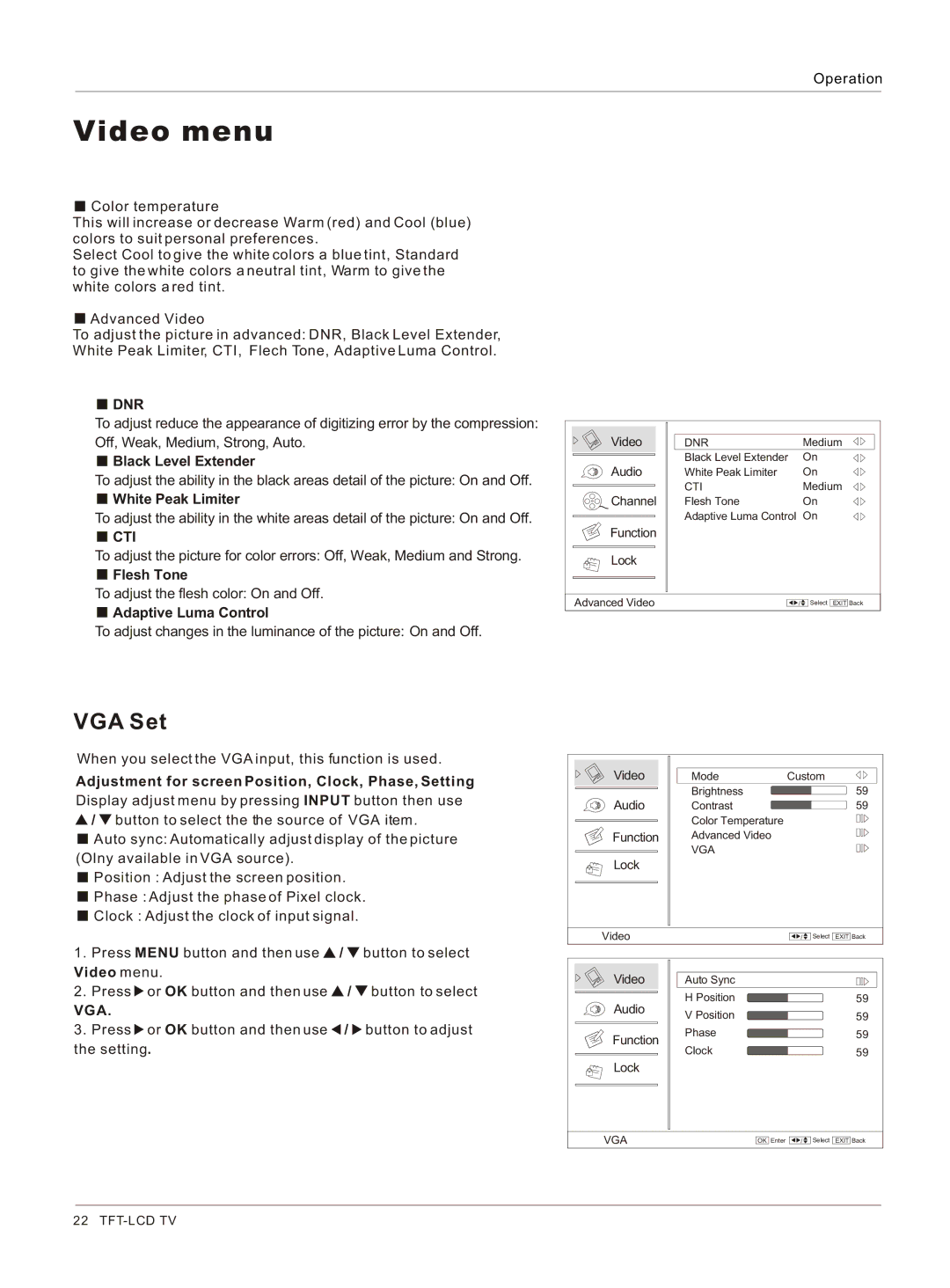 Haier HL26K-B owner manual VGA Set 