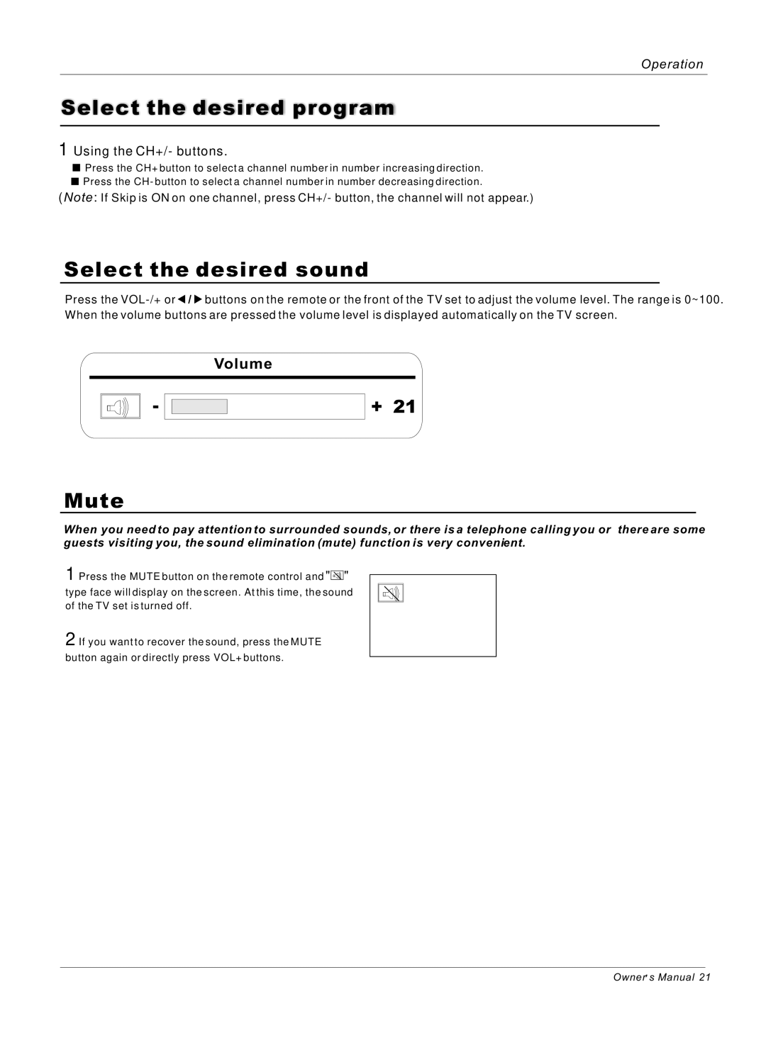 Haier HL40B, HL42S owner manual Select the desired program 