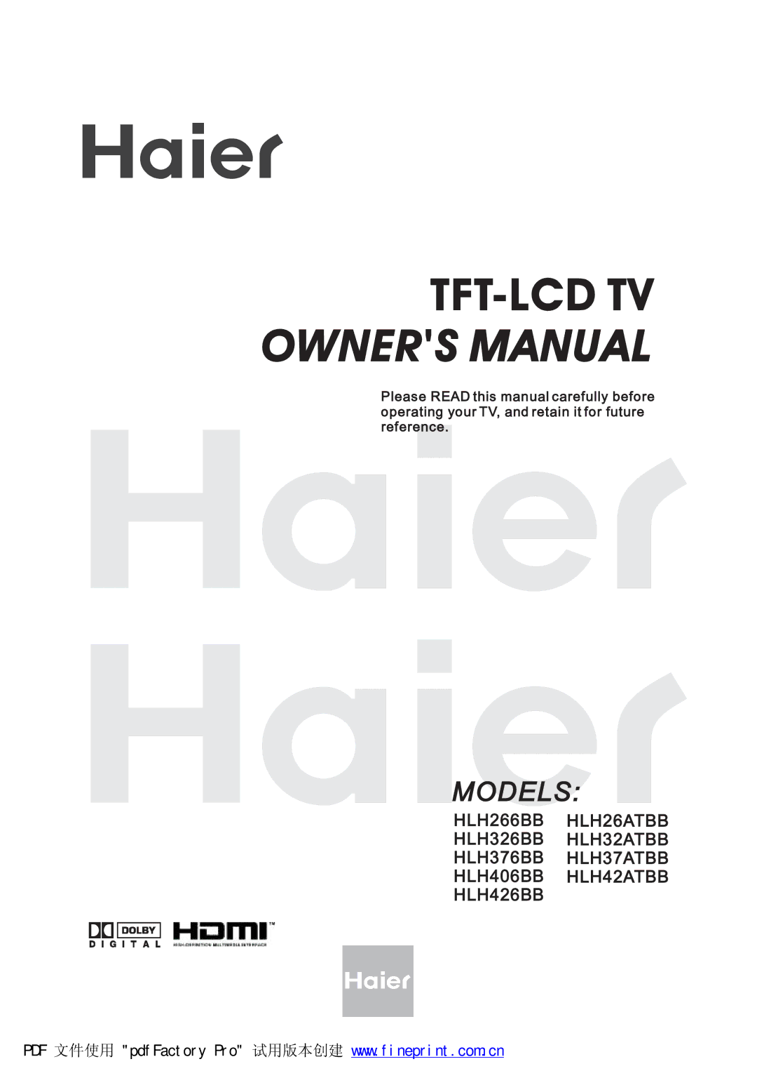 Haier HLH426BB, HLH42ATBB, HLH406BB, HLH32ATBB, HLH326BB, HLH26ATBB, HLH266BB, HLH37ATBB manual ÌÚÌóÔÝÜ ÌÊ ÑÉÒÛÎùÍ ÓßÒËßÔ 