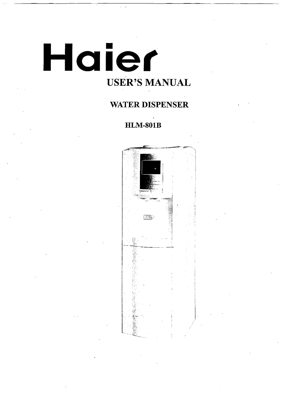 Haier HLM-801B manual 