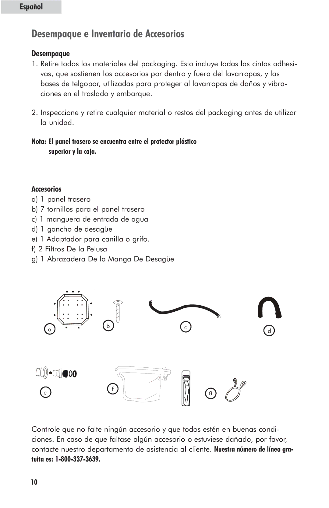 Haier HLP23E user manual Desempaque e Inventario de Accesorios, Tuita es 