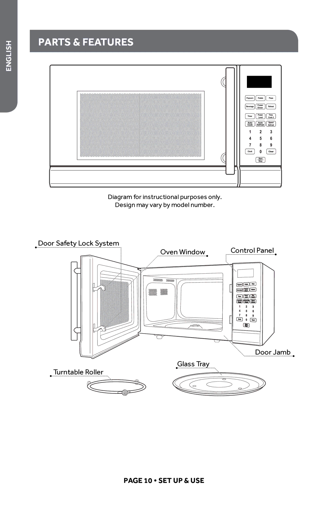 Haier HMC0903SESS, HMC920BEBB, HMC920BEWW, HMC935SESS user manual Parts & Features 