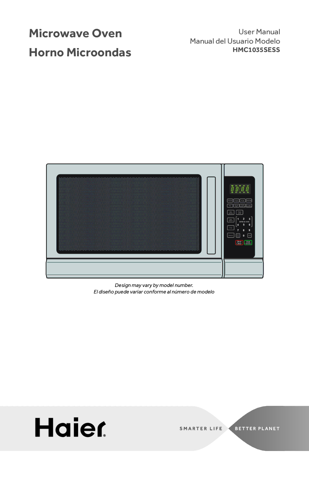 Haier HMC1035SESS user manual Microwave Oven Horno Microondas 