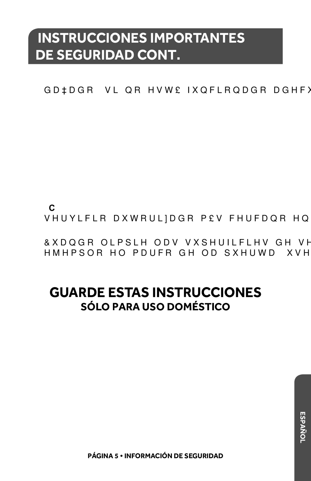 Haier HMC1035SESS user manual Guarde Estas Instrucciones 