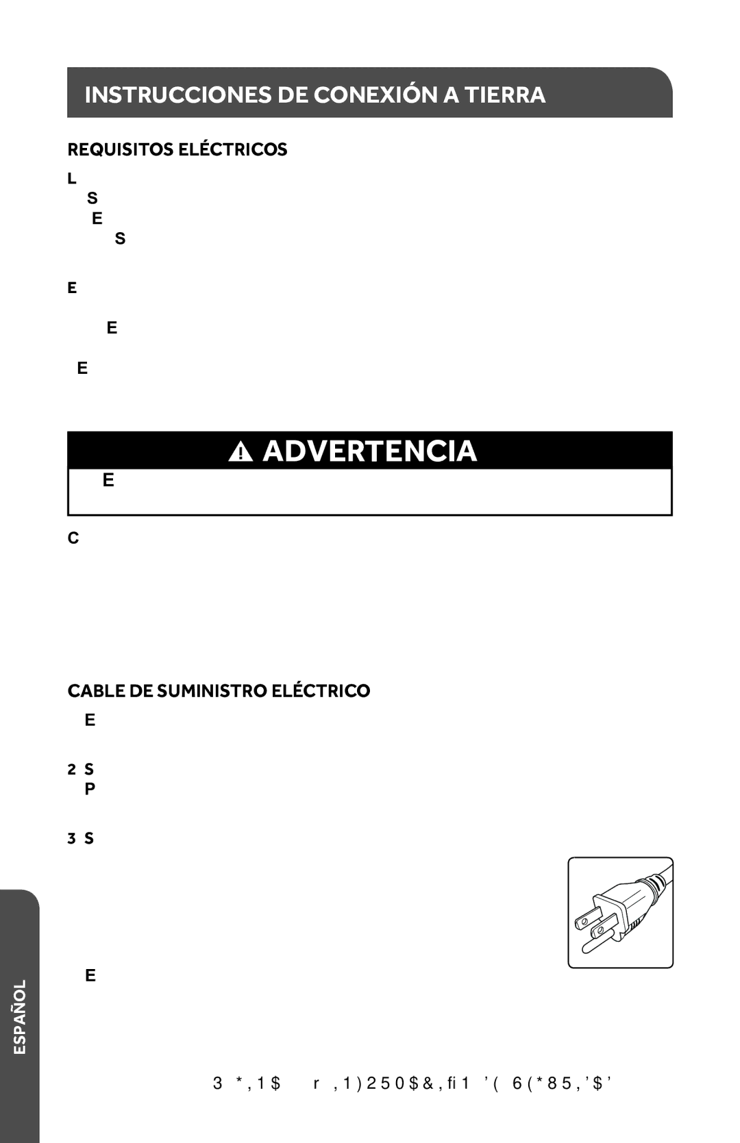 Haier HMC1035SESS user manual Instrucciones DE Conexión a Tierra, Requisitos Eléctricos, Cable DE Suministro Eléctrico 