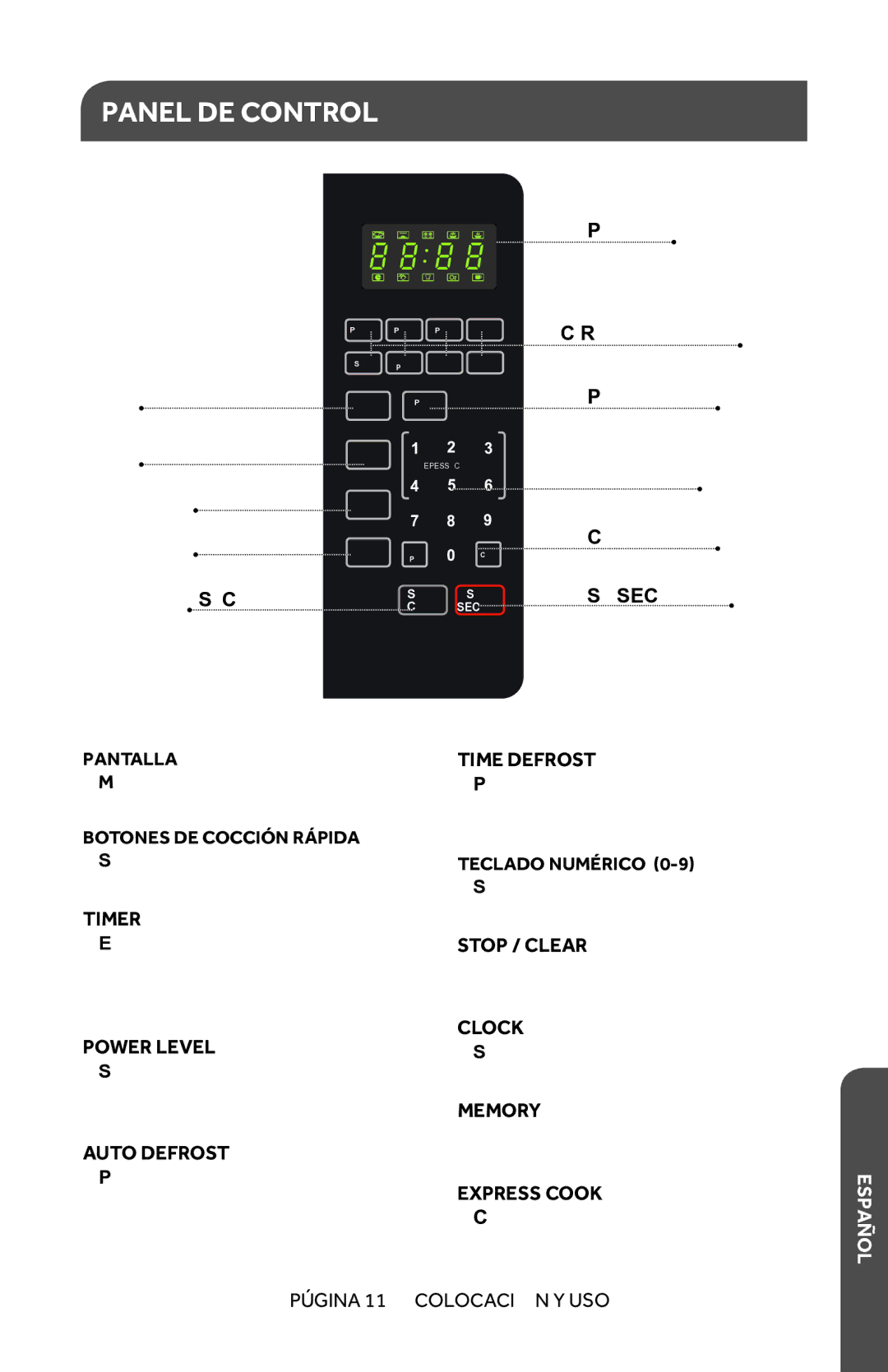 Haier HMC1035SESS Panel DE Control, Almacena hasta 5 programas personalizados, Cocción con un toque con potencia del 100% 