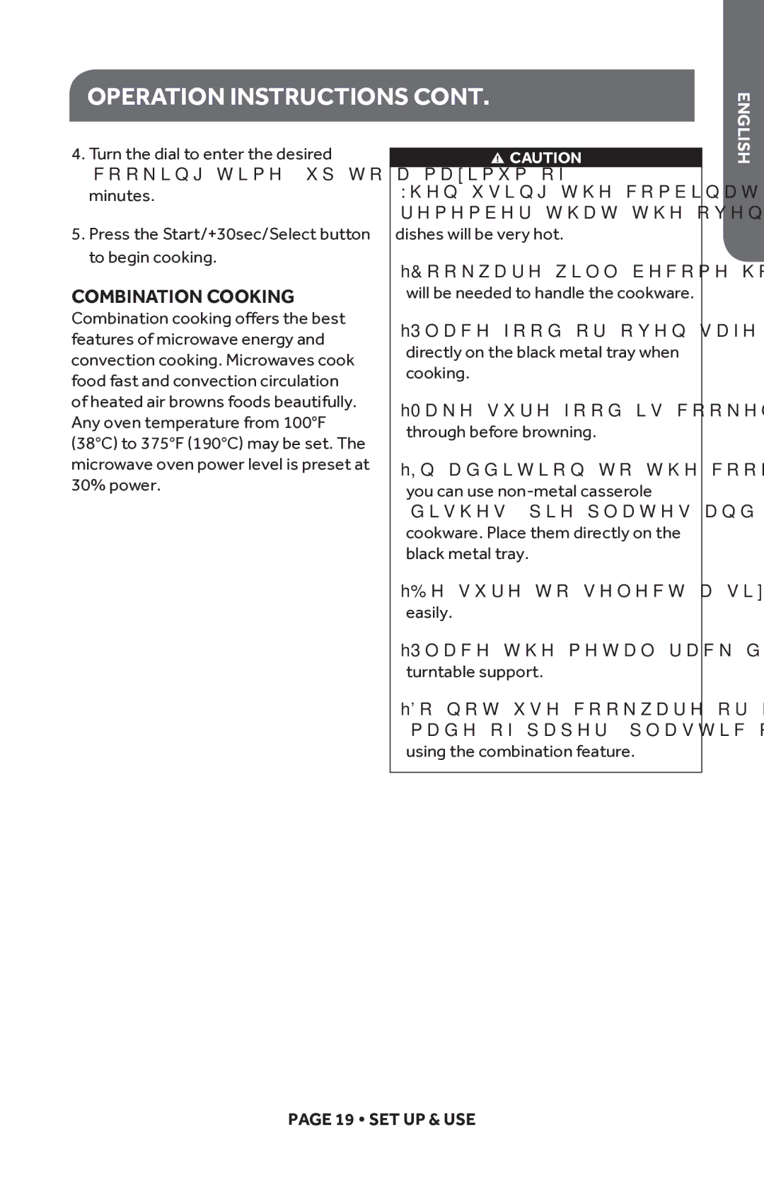 Haier HMC1285SESS user manual Combination Cooking 