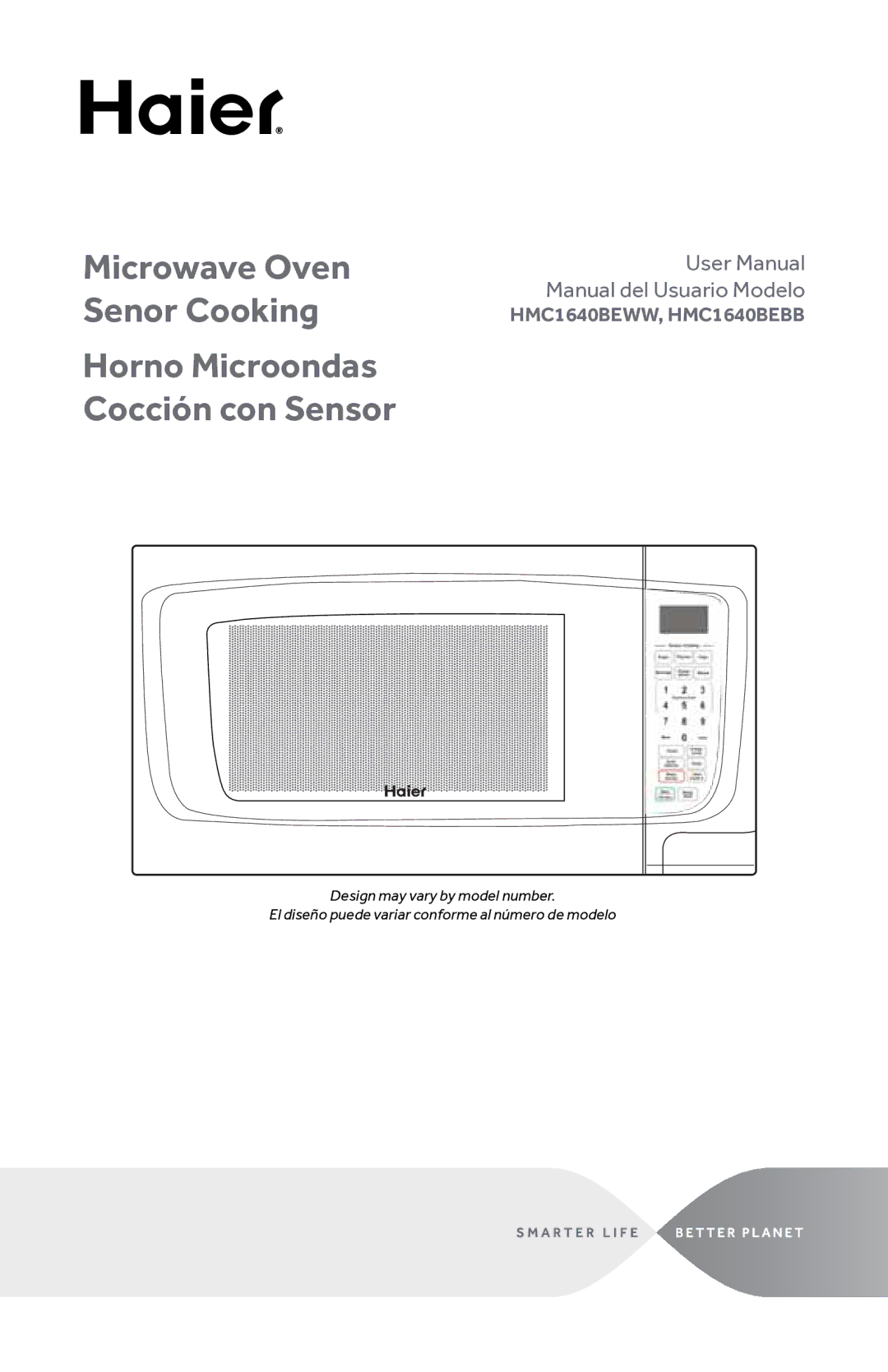 Haier Haier Microwave Oven user manual HMC1640BEWW, HMC1640BEBB 