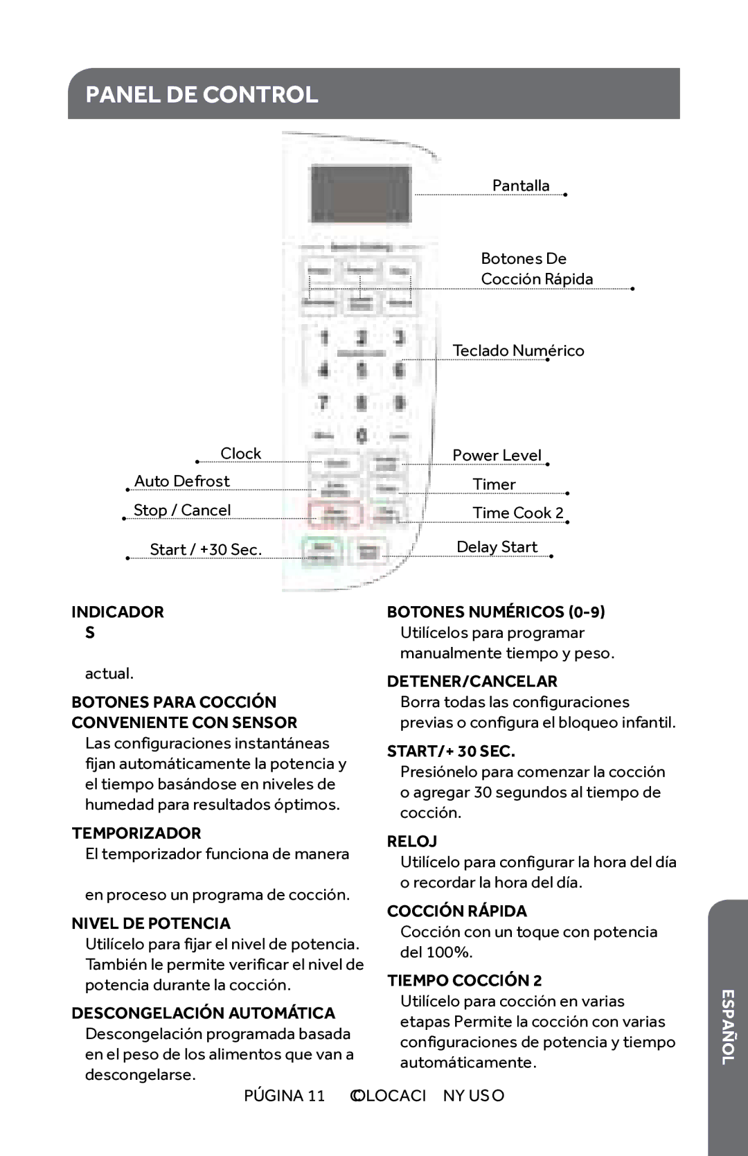 Haier HMC1640BEBB, Haier Microwave Oven, HMC1640BEWW Panel DE Control, Botones Para Cocción Conveniente CON Sensor 