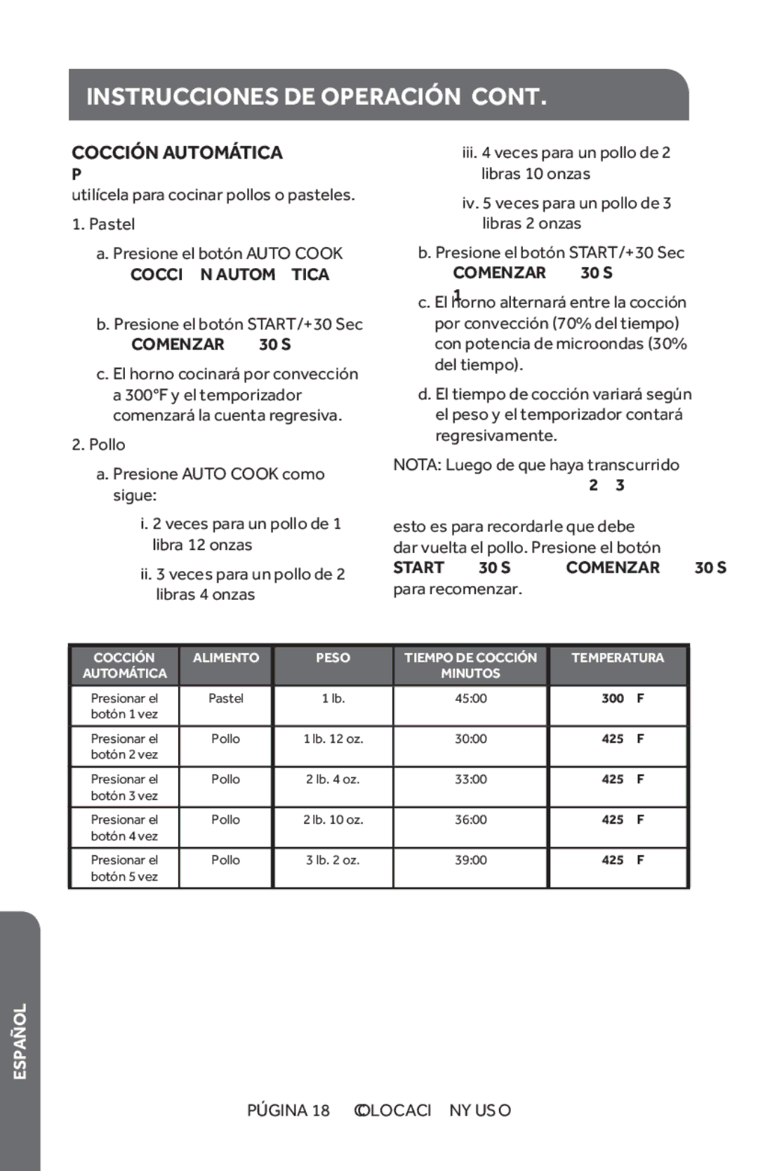 Haier HMC1685SESS user manual Cocción Automática 