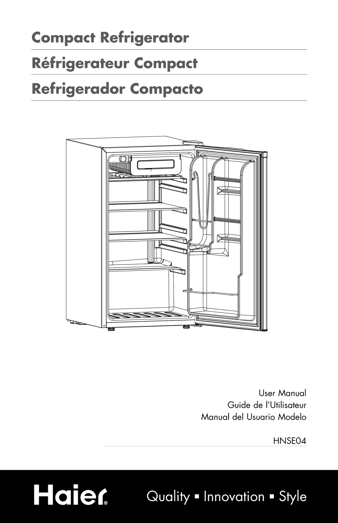 Haier HNSE04 user manual Quality n Innovation n Style 