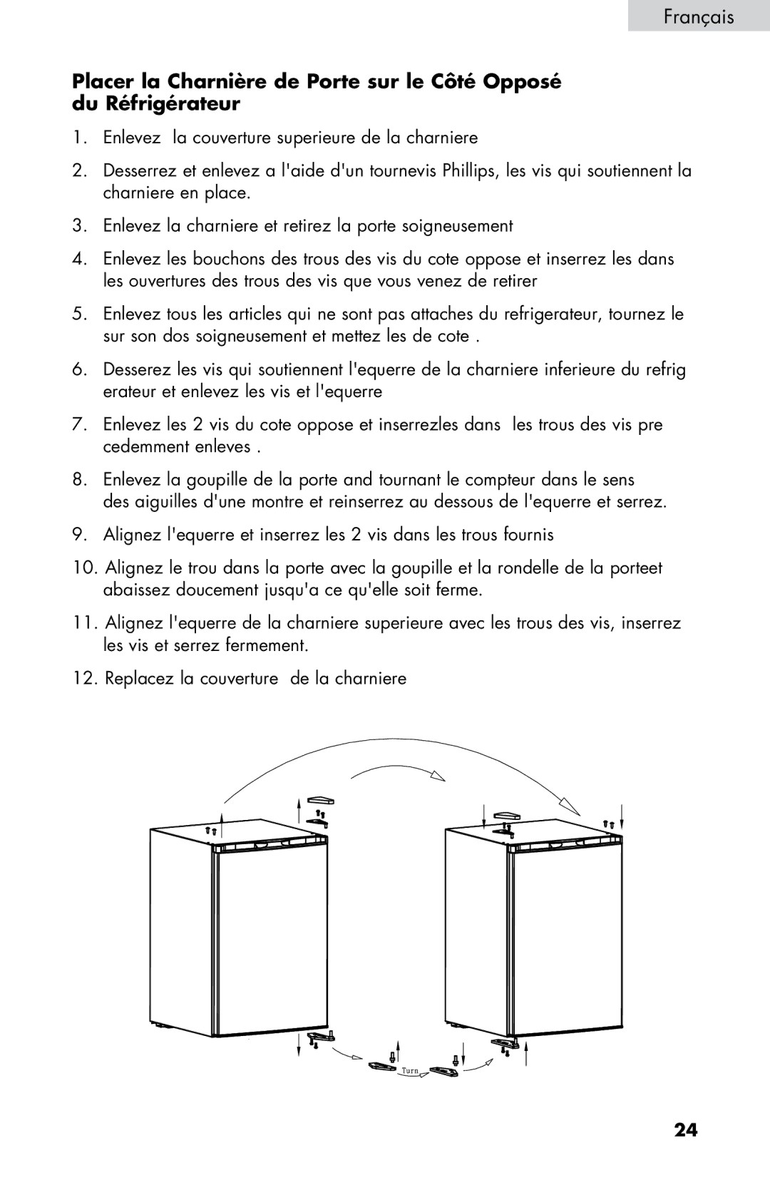 Haier HNSE045VS user manual Français 