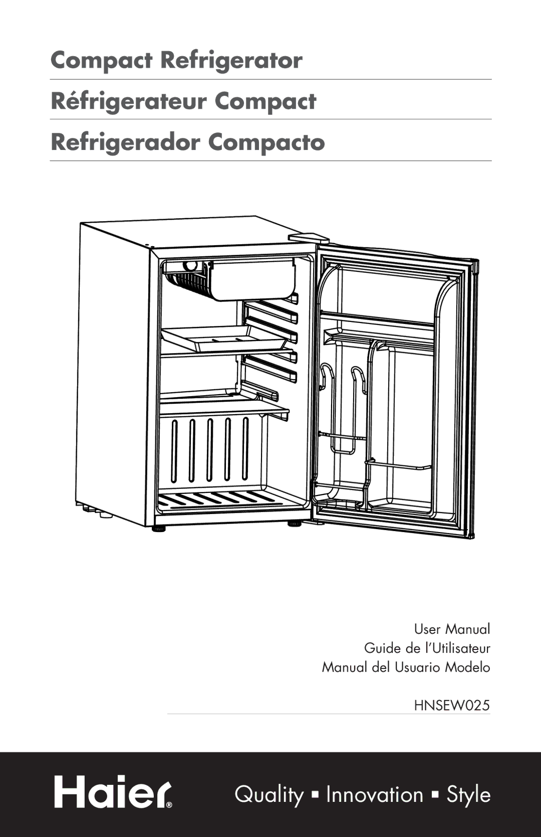 Haier HNSEW025 user manual Quality n Innovation n Style 