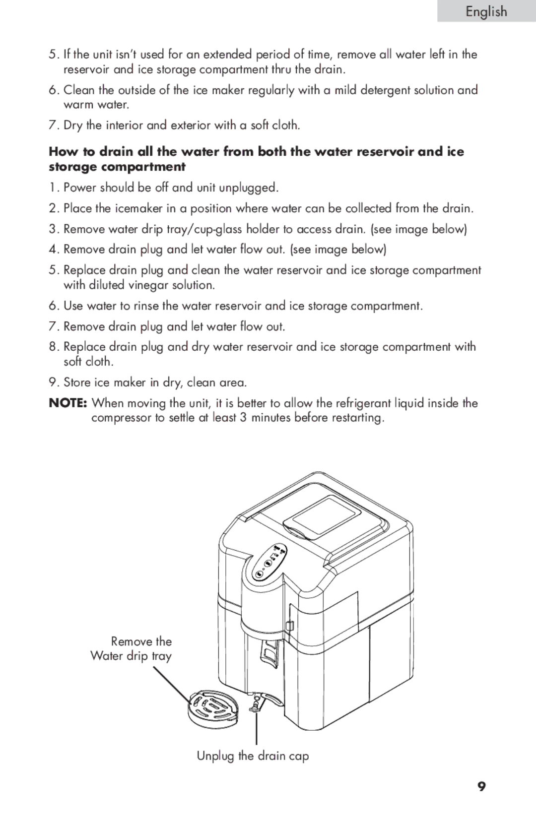 Haier HPIMD25S, HPIMD25W, HPIMD25B manual English 