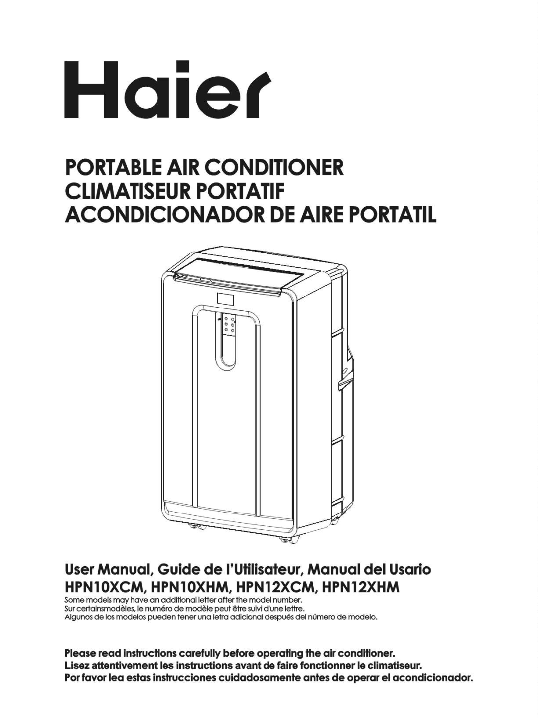 Haier HPN12XCM, HPN10XHM, HPN12XHM, HPN10XCM manual 