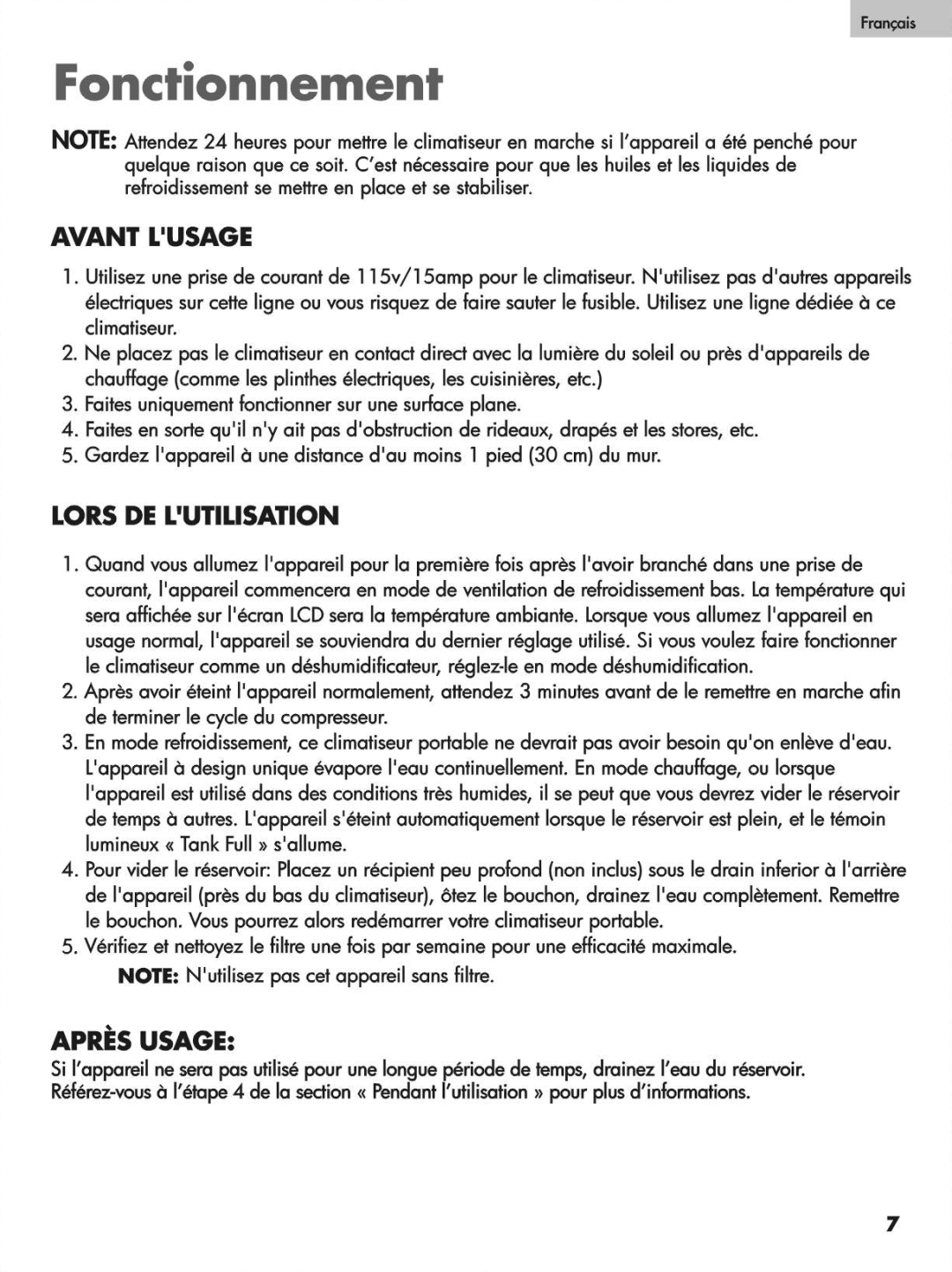 Haier HPN10XCM, HPN10XHM, HPN12XCM, HPN12XHM manual 