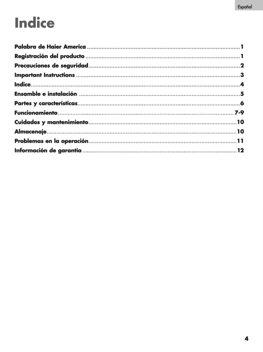 Haier HPN10XCM, HPN10XHM, HPN12XCM, HPN12XHM manual 