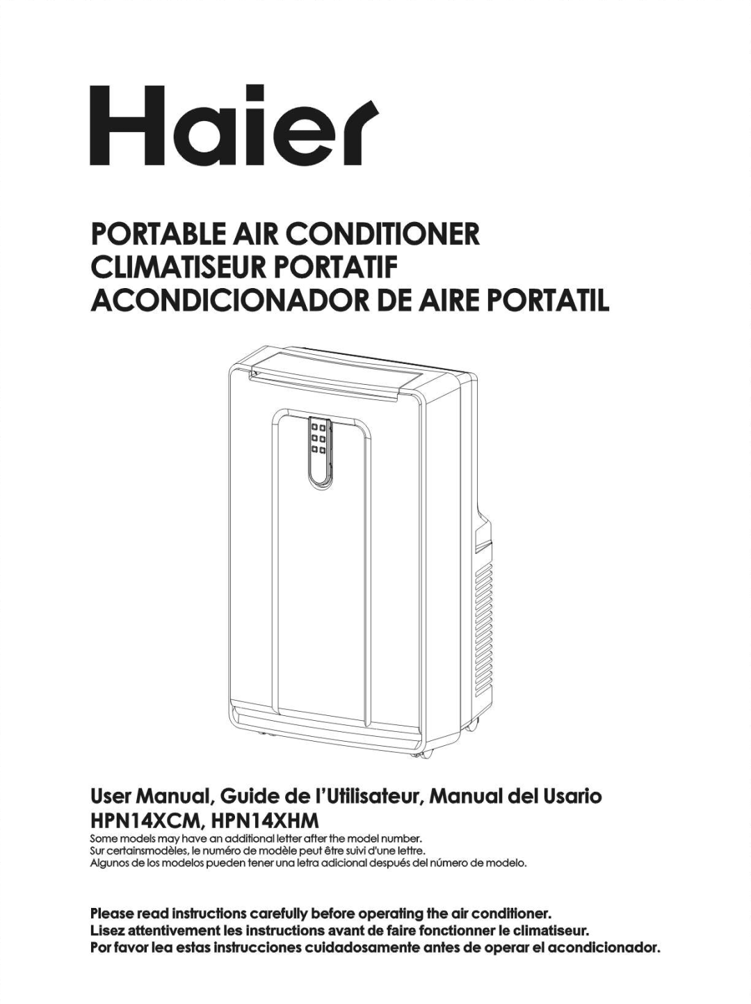 Haier HPN14XCM manual 