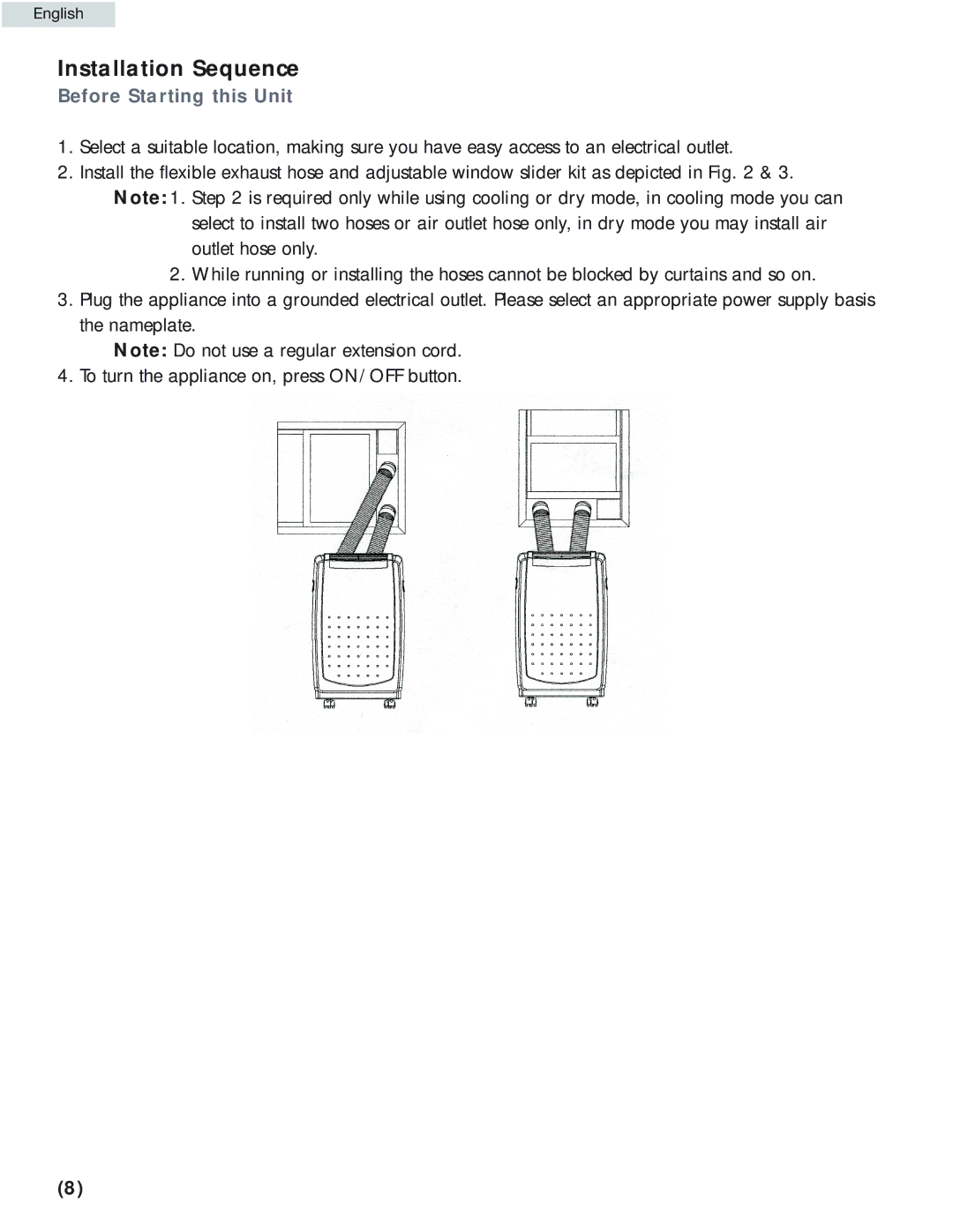 Haier HPRD12HC5 manual Installation Sequence, Before Starting this Unit 