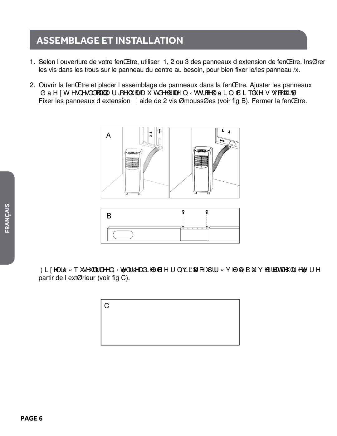 Haier HPY08XCM manual Assemblage et installation 