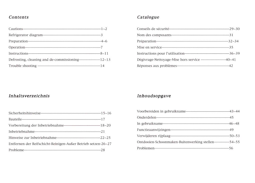 Haier HR-145A manual Contents 