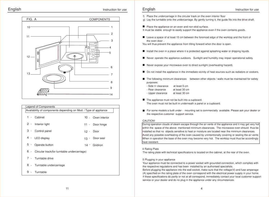 Haier HR-2080EG, HR-2485EG manual FIG. a 