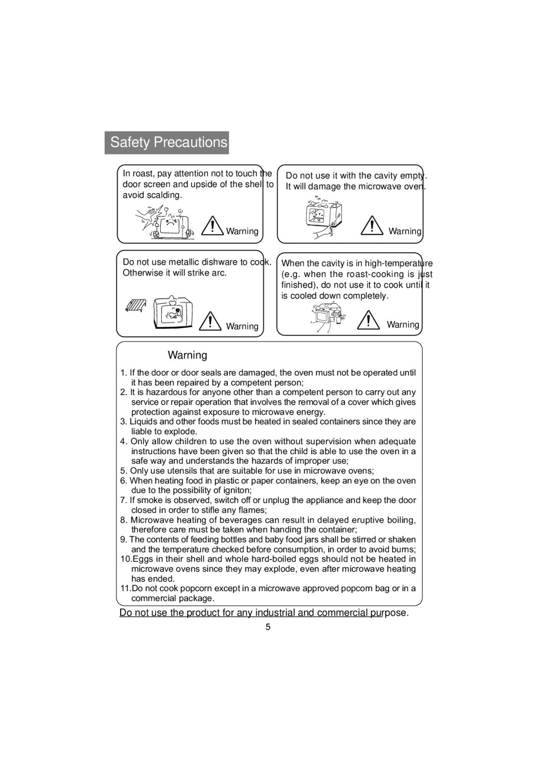 Haier HR-7857A user manual Safety Precautions 