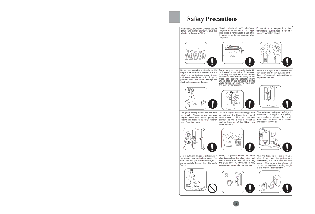 Haier HRB-703MP/S manual Freezers, especially with wet hands 