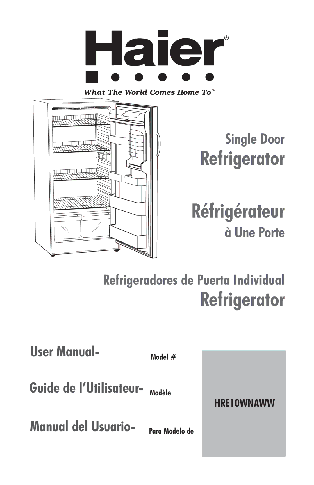 Haier HRE10WNAWW user manual Model # Modèle 