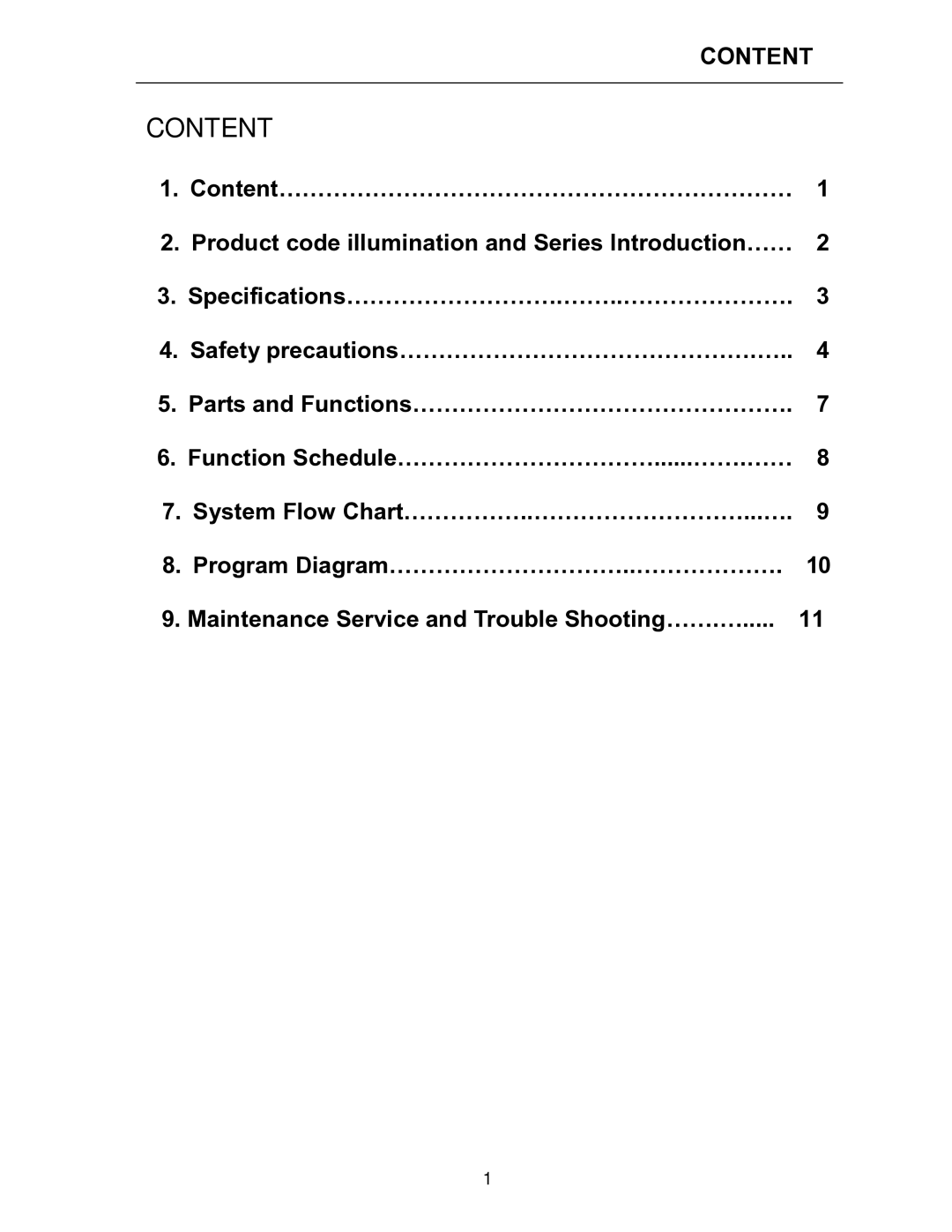 Haier HRF- 369AA, HRF- 329AA, HRF- 349AA service manual Content 