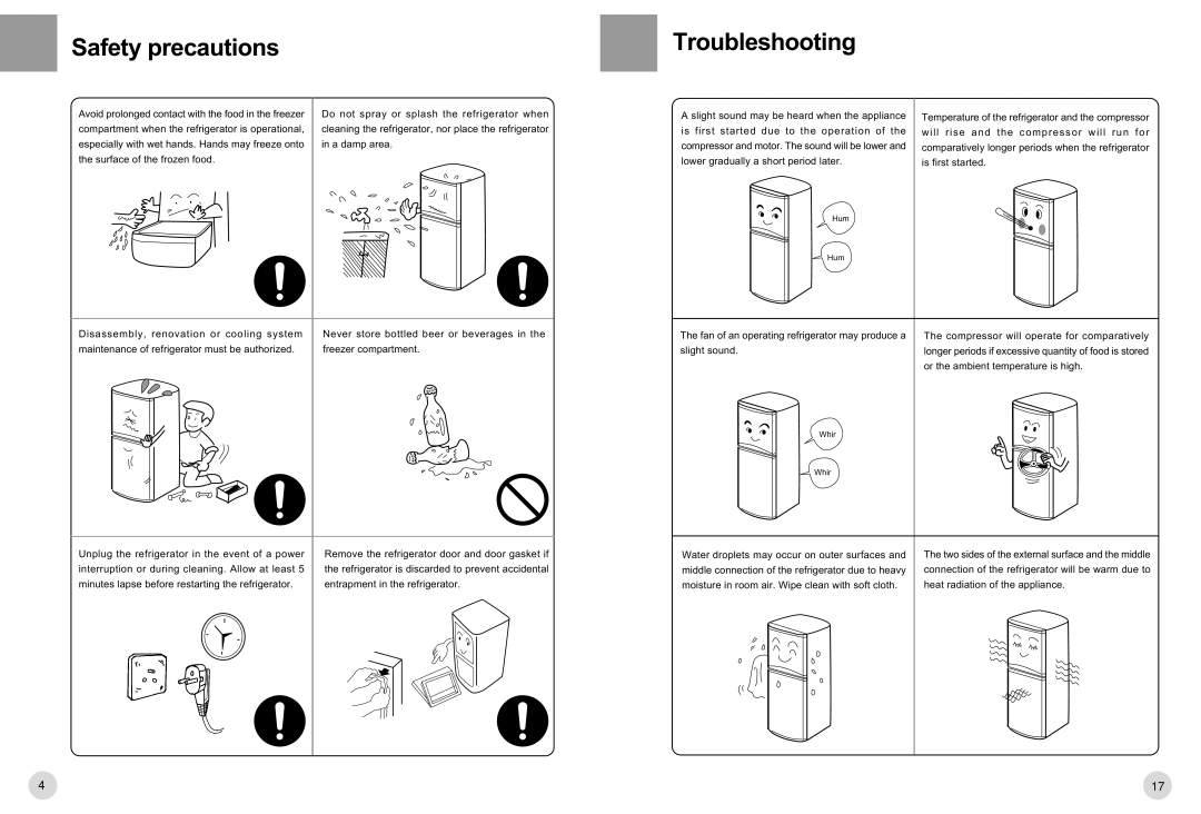 Haier HRF-221FR/A operation manual Or the ambient temperature is high 