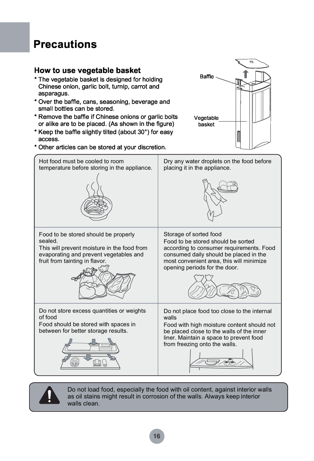 Haier HRF-349NAA, HRF-369NAA manual Precautions, How to use vegetable basket 