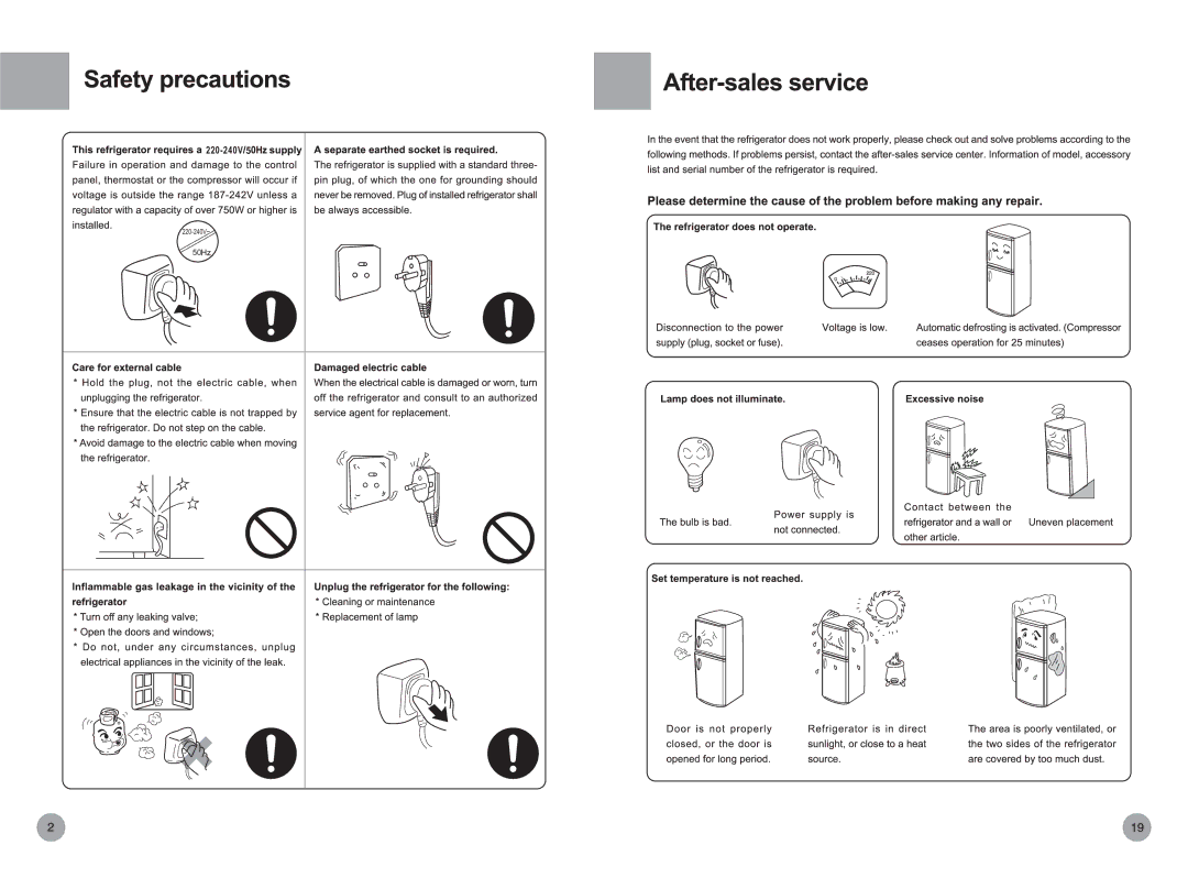 Haier HRF-418W, HRF-481FR/A manual 220-240V 