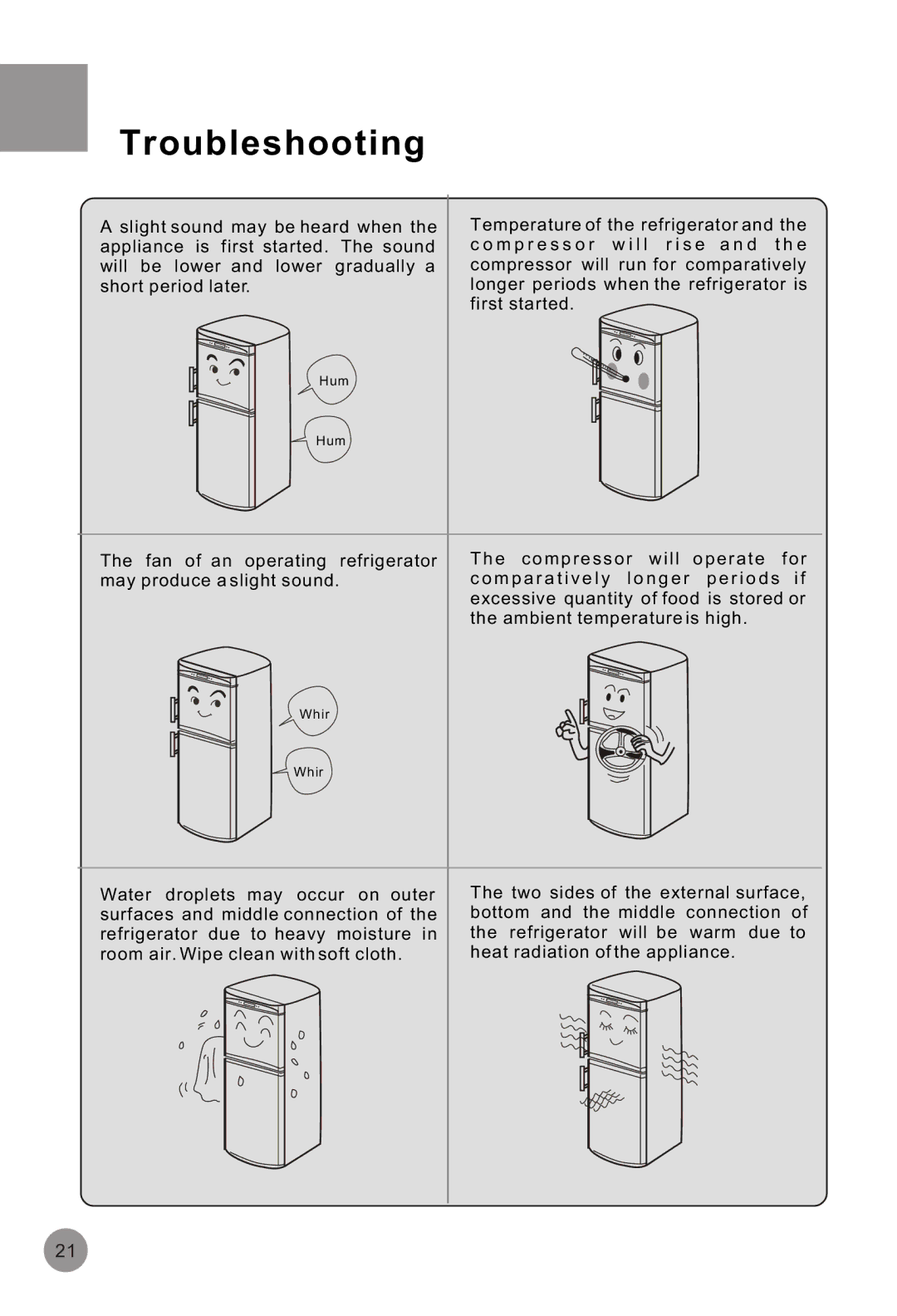 Haier HRF-516FKA operation manual Hum 