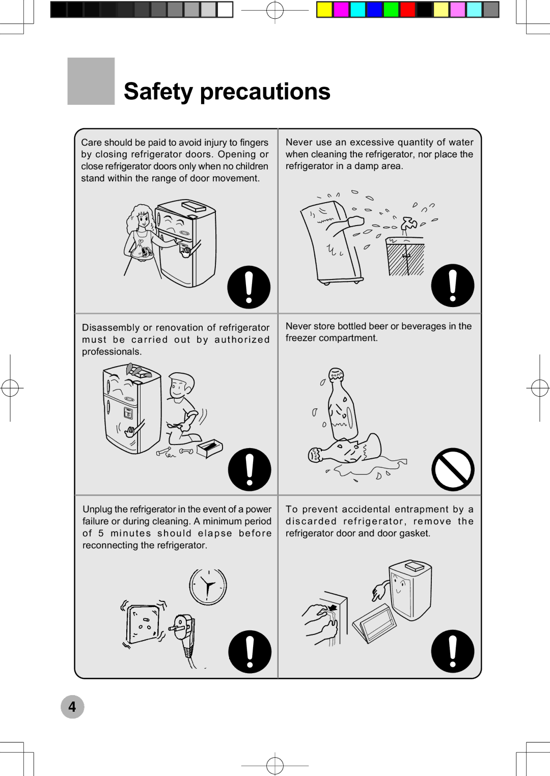 Haier HRF-599FRASS operation manual Safety precautions 