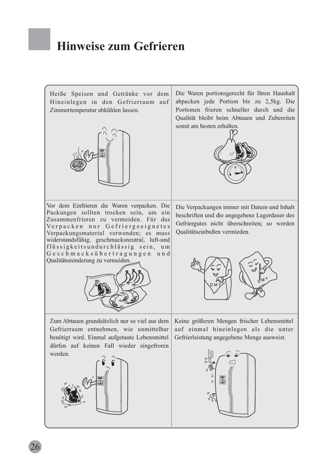 Haier HRF-663ISB2, HRF-663CJ manual Hinweise zum Gefrieren 