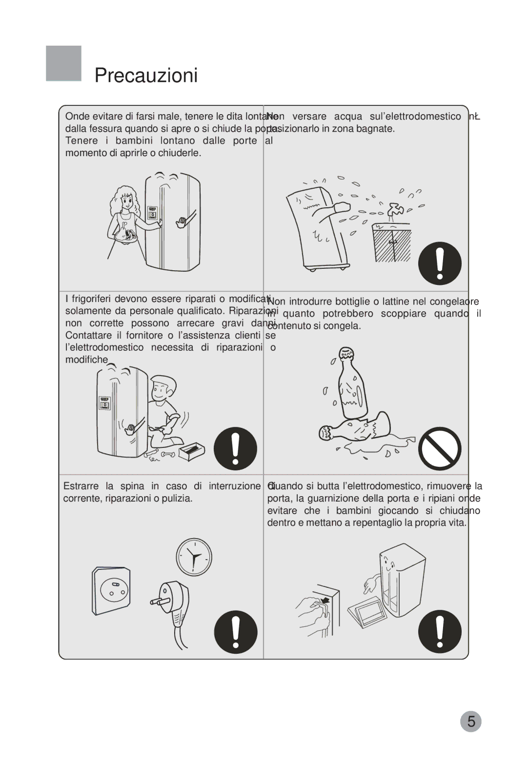 Haier HRF-663CJ, HRF-663ISB2 manual Precauzioni 