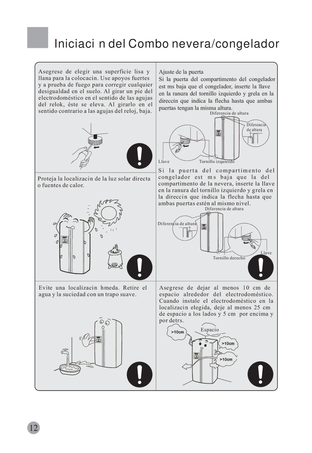 Haier HRF-663ISB2, HRF-663CJ manual Iniciación del Combo nevera/congelador 