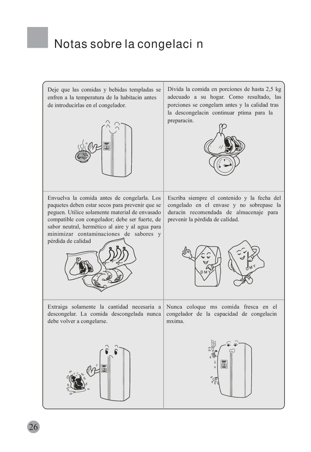 Haier HRF-663ISB2, HRF-663CJ manual Notas sobre la congelación 