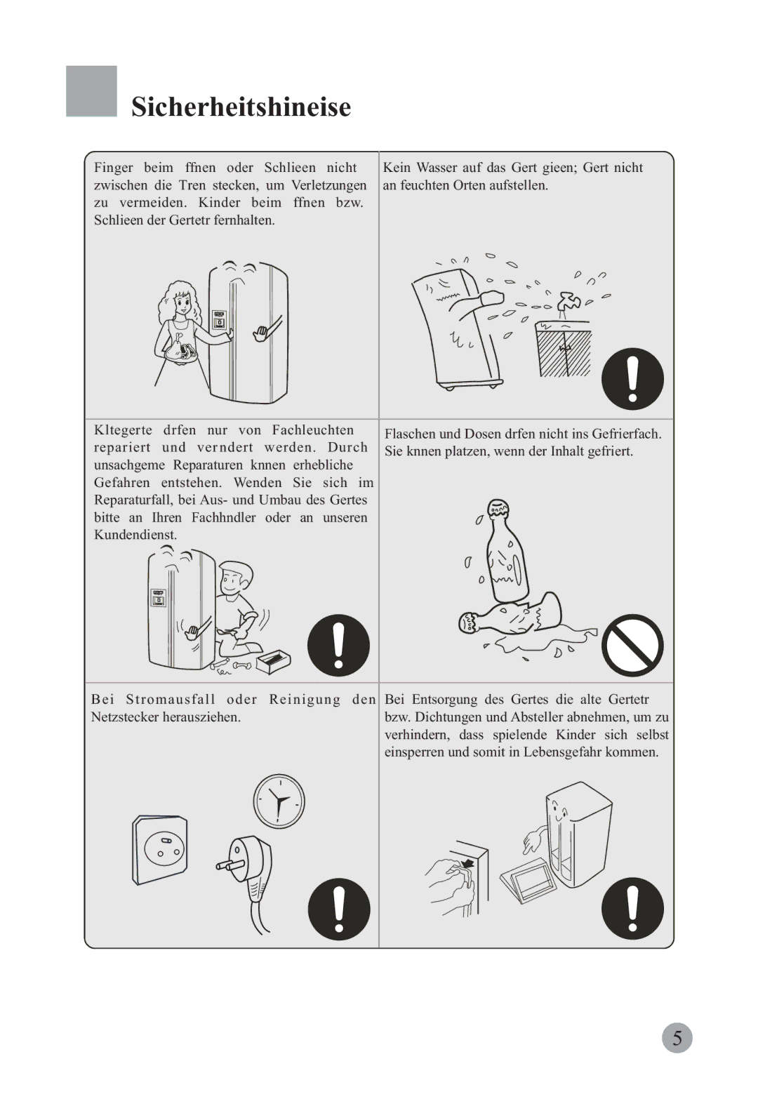 Haier HRF-663CJ, HRF-663ISB2 manual Gefahren entstehen. Wenden Sie sich im 