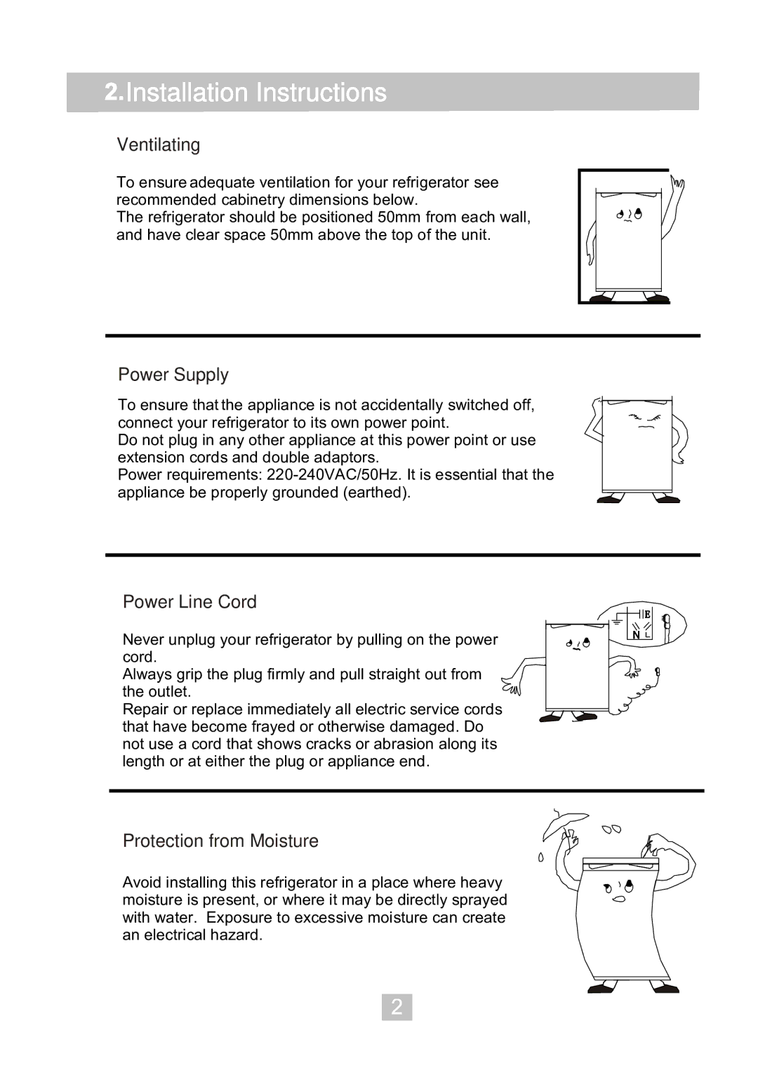 Haier HRZ-40 manual Installation Instructions 