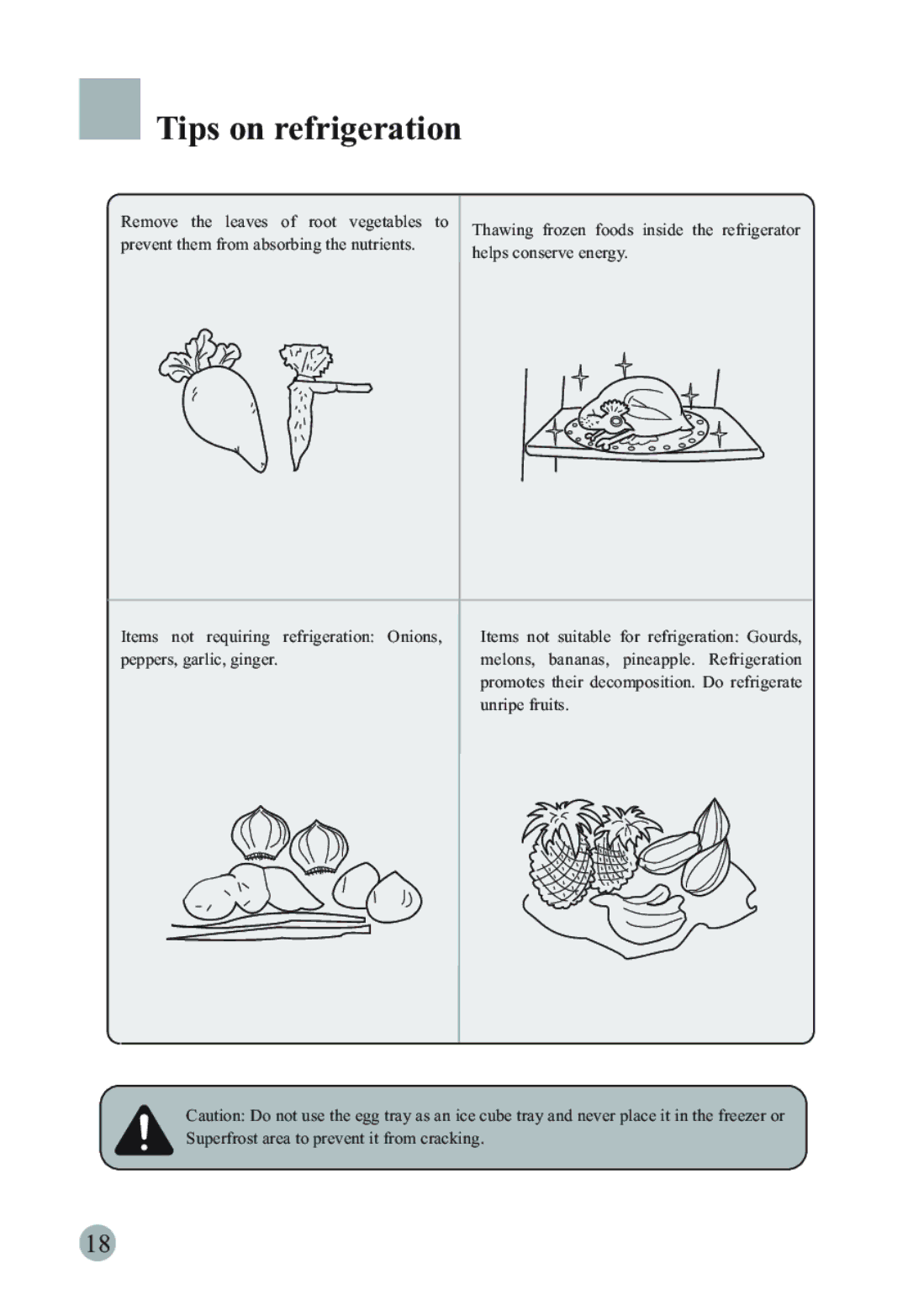 Haier HRF-660SAA, HSBS582AS, HRF-663DTA2*, HRF-663DSA2*, HRF-663DTB2*, HRF-663DSB2* manual Tips on refrigeration 