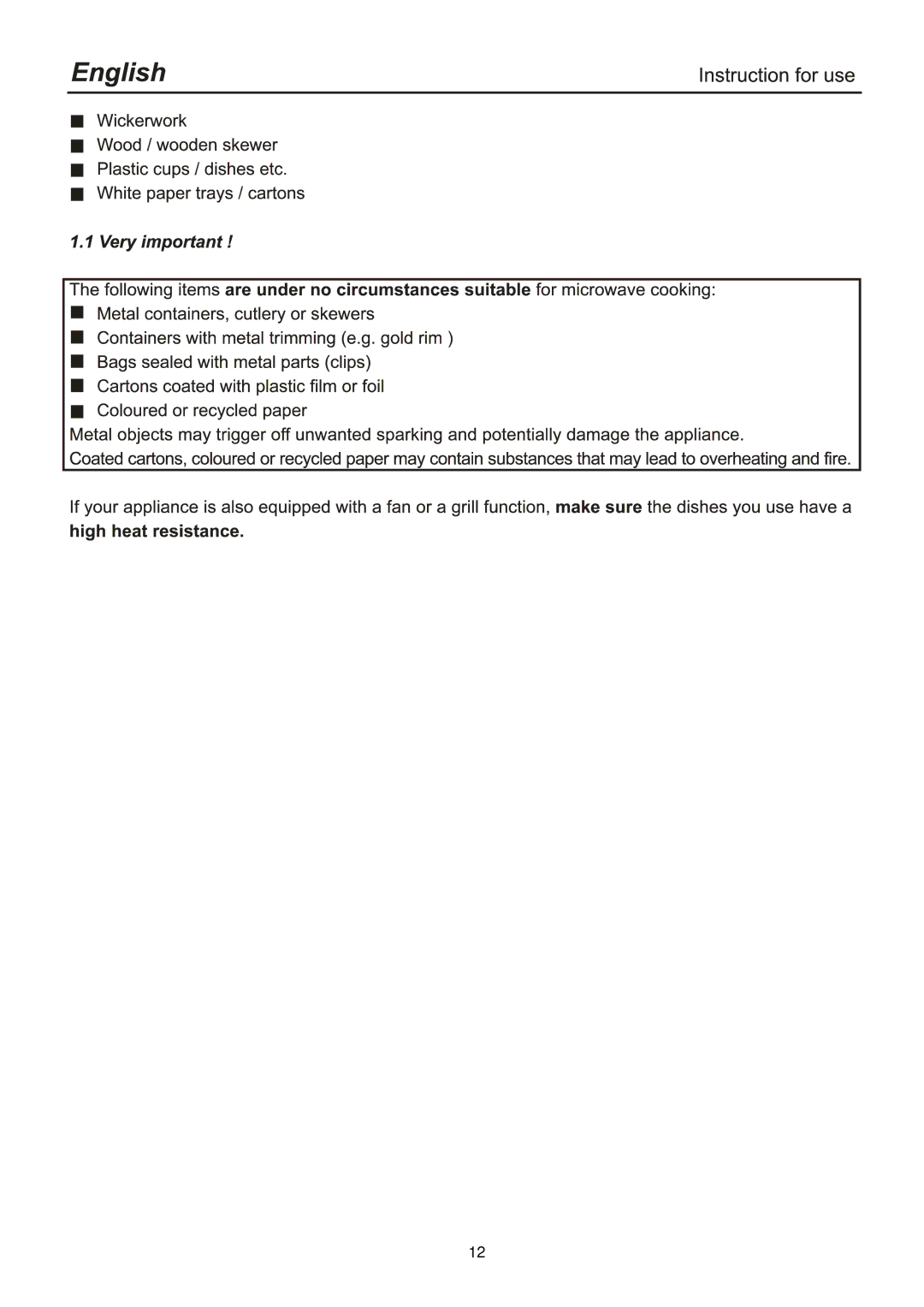 Haier HSC-1770EG owner manual 