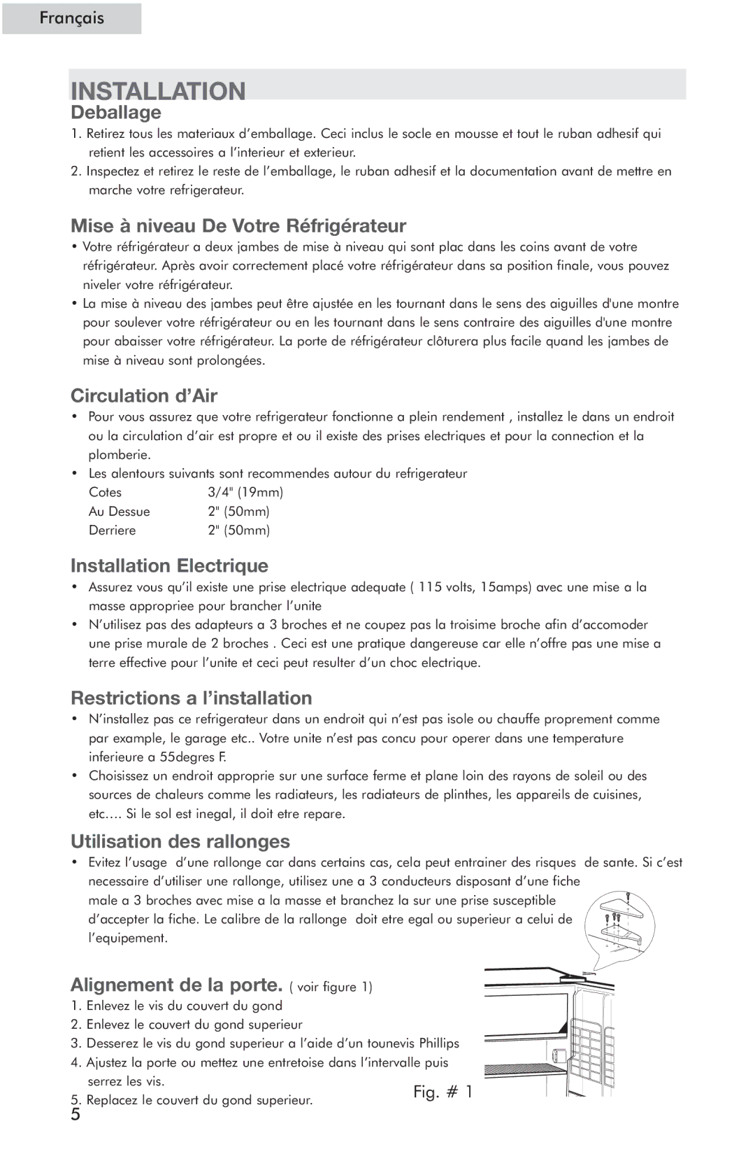 Haier HSE04WNC user manual Installation 