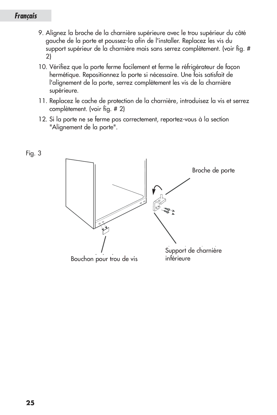 Haier HSL04WNA, HSP04WNB user manual Inférieure 