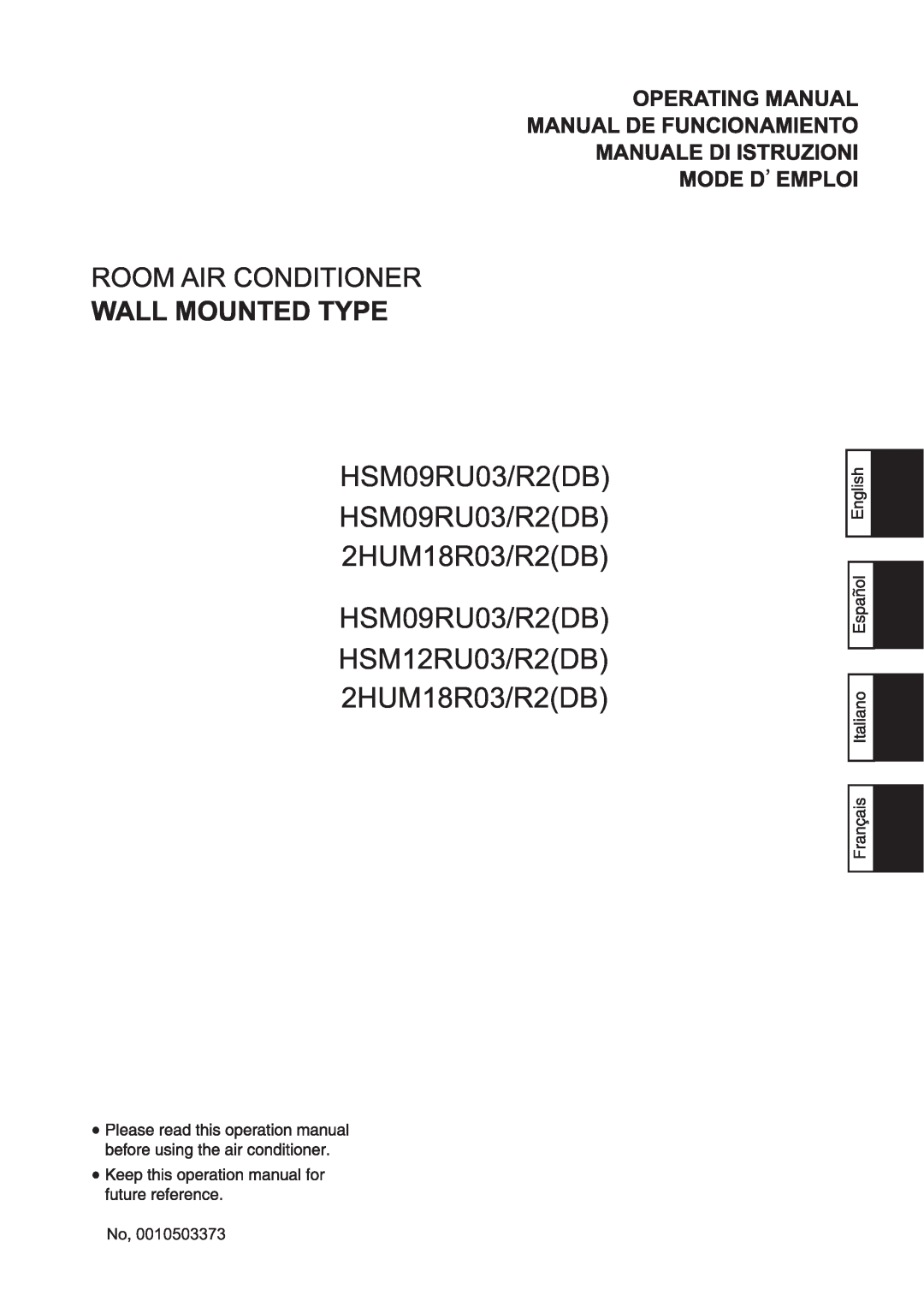 Haier HSM09RU03, HSM12RU03, 2HUM18R03 manual HSM09RU03/R2DB HSM09RU03/R2DB 2HUM18R03/R2DB 