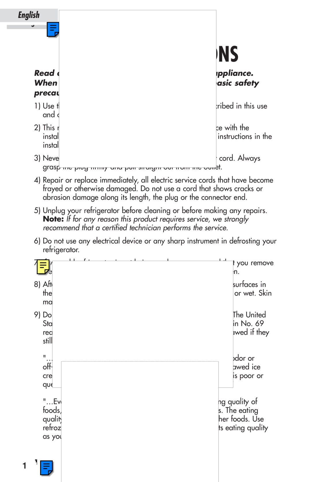 Haier HSP03WNAWW user manual Safety Precautions 