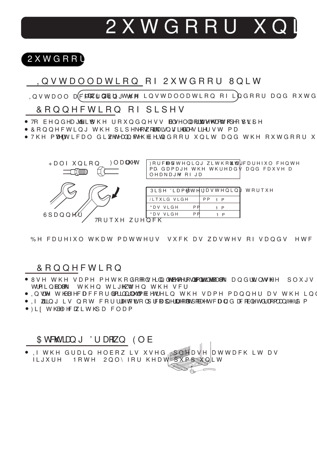 Haier HSU-09HG13-B, HSU-12HG13-B, 0010518181 installation manual Outdoor unit 