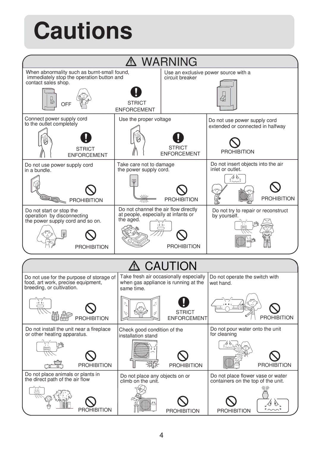 Haier HSU-12HV03/R2(SDB), HSU-09HV03/R2(SDB) operation manual OFF Strict Enforcement 